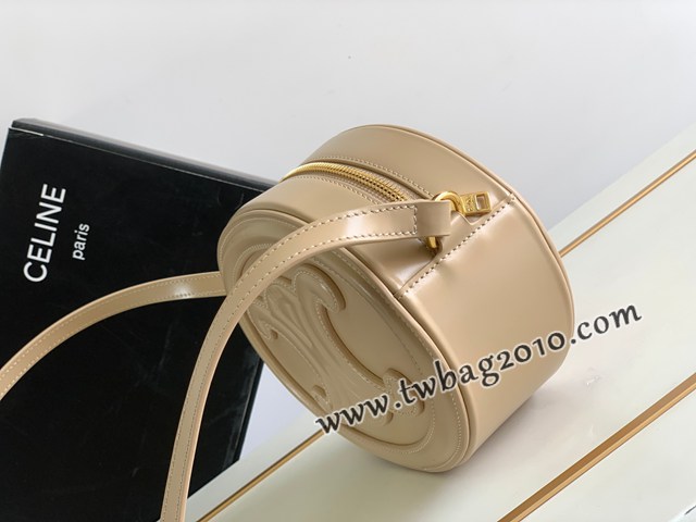 Celine專櫃2023新款OVAL CUIR TRIOMPHE大光滑牛皮革橢圓形手袋 賽琳大月餅包 sldj2357